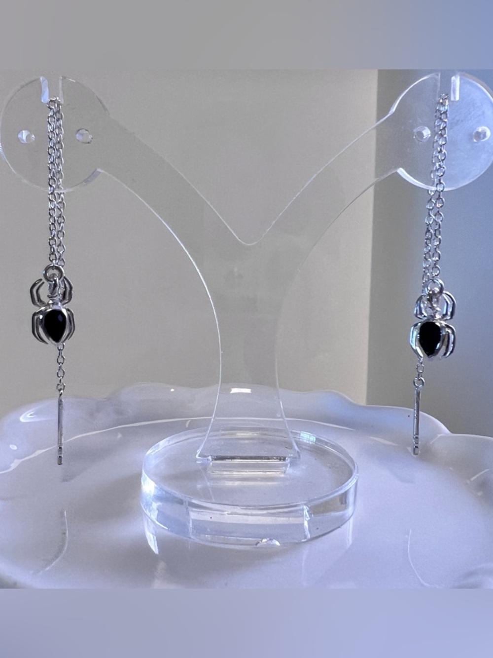 Krush Kandy Sterling Silver 925 Onyx Halloween theme Earrings and Pendant charm - Picture 11 of 11